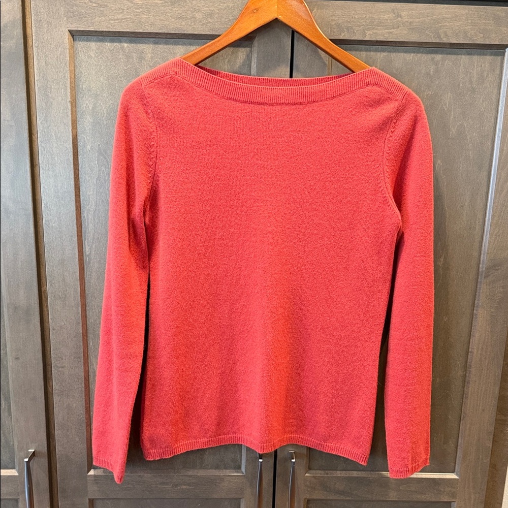 Charter Club 2-Ply 100% Cashmere Long Sleeve Boatneck Sweater